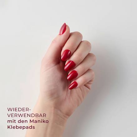 Künstliche Nägel Press Ons Medium Round Cherry Bomb Maniko