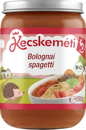 Bio bolognai spagetti, 5 hónapos kortól Kecskeméti