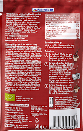 Lebkuchen Tassenkuchen dmBio