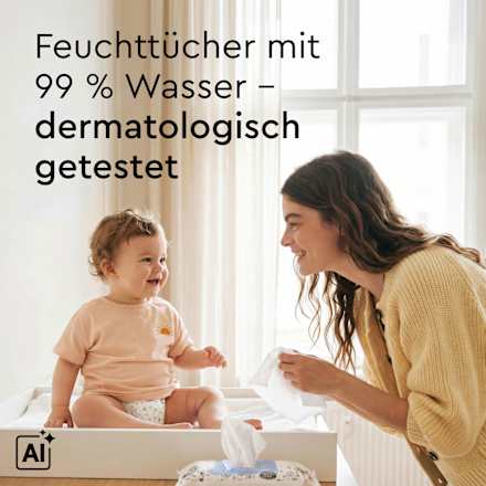 Feuchttücher mit 99 % Wasser LILLYDOO