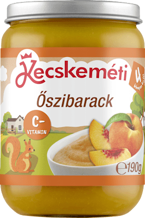 Bébidesszert őszibarack gyümölcspüré 4 hónapos kortól Kecskeméti