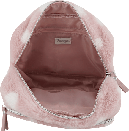 Kulturtasche mit Punkten rosa manòu