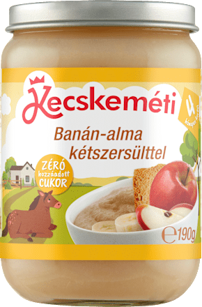 Bébidesszert banán-alma-kétszersült 4 hónapos kortól Kecskeméti