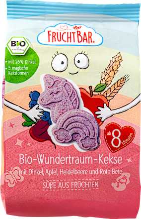 Babykekse Wundertraum mit Dinkel, Apfel und Heidelbeere ab dem 8. Monat FruchtBar