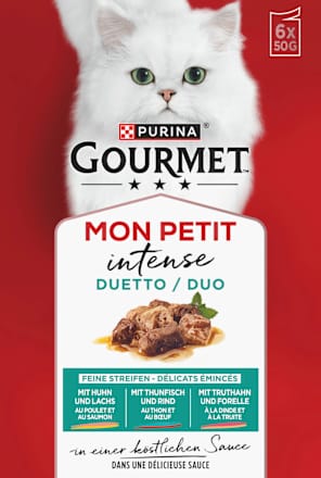 Nassfutter Katze mon Petit intense Duo Purina Gourmet
