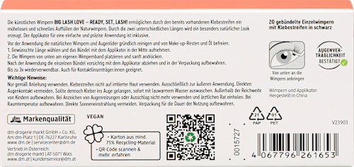 Umetne trepalnice BIG LASH LOVE, črne trend !t up