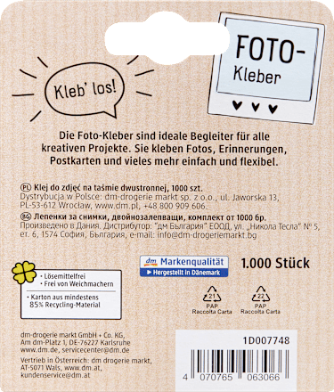 Set de autocolante pentru fotografii Paradies