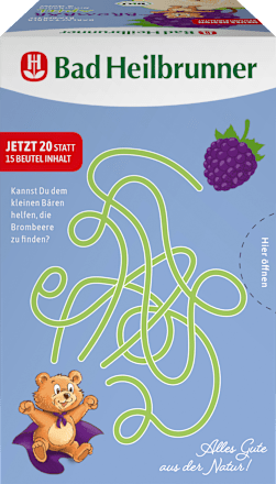 Früchtetee Brombär Apfel für Kinder (20 Beutel) Bad Heilbrunner