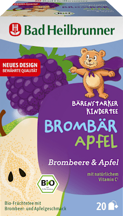 Früchtetee Brombär Apfel für Kinder (20 Beutel) Bad Heilbrunner