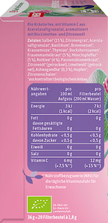 Kräutertee Menopause Gelassen Sein mit Ashwagandha & Salbei (20 Beutel) Bad Heilbrunner