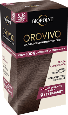 Colore Orovivo 5.38 Castano Chiaro Cioccolato BIOPOINT