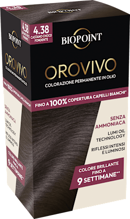 Colore Orovivo 4.38 Castano Cioccolato Fondente BIOPOINT