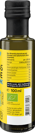 Olivenöl "Mammas Zitrone" mit frischen Amalfi Zitronen PPURA