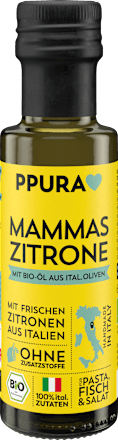 Olivenöl "Mammas Zitrone" mit frischen Amalfi Zitronen PPURA