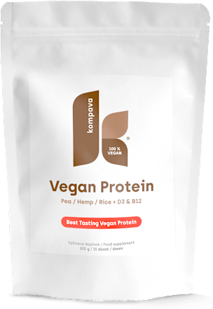 Vegan proteín čokoláda škorica Kompava