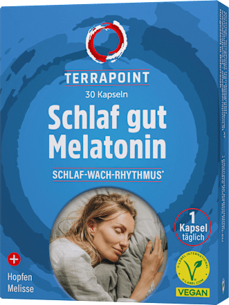 Schlaf gut Melatonin Kapseln TerraPoint