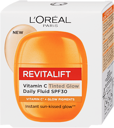 Tónovací denný pleťový fluid Revitalift Vitamin C* Glow SPF 30 L'ORÉAL PARiS REVITALIFT