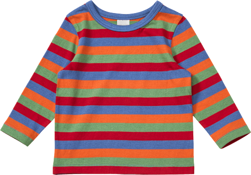 Langarmshirt mit Ringel-Muster, bunt, Gr. 92 ALANA