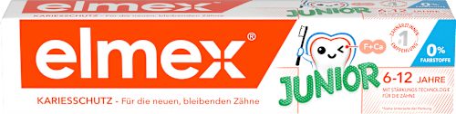 Zahnpasta Kinder Junior, 6-12 Jahren elmex