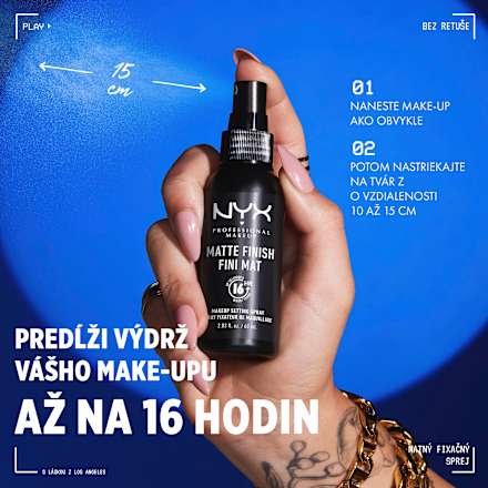 Fixačný sprej Matte Finish NYX PROFESSIONAL MAKEUP