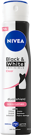 Black & White Invisible dezodorans u spreju Clear NIVEA