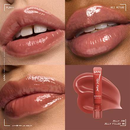 Lesk na pery Jelly Job - 06 Jelly Filled NYX PROFESSIONAL MAKEUP