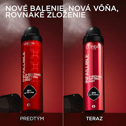 Fixačný sprej Infallible 3 Second Setting Mist L'ORÉAL PARiS