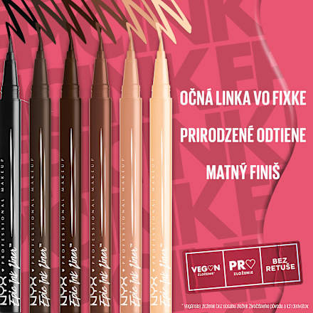 Očná linka Epic Ink Liner - 01 Black NYX PROFESSIONAL MAKEUP