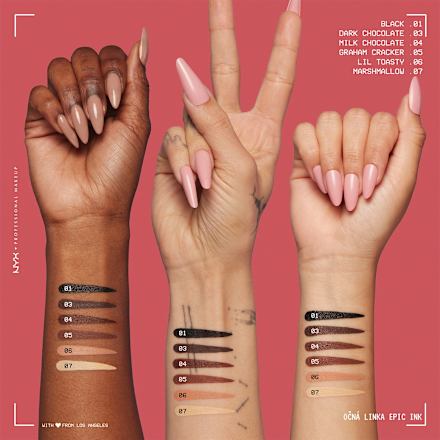 Očná linka Epic Ink Liner - 01 Black NYX PROFESSIONAL MAKEUP