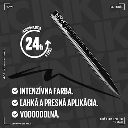 Očná linka Epic Ink Liner - 01 Black NYX PROFESSIONAL MAKEUP