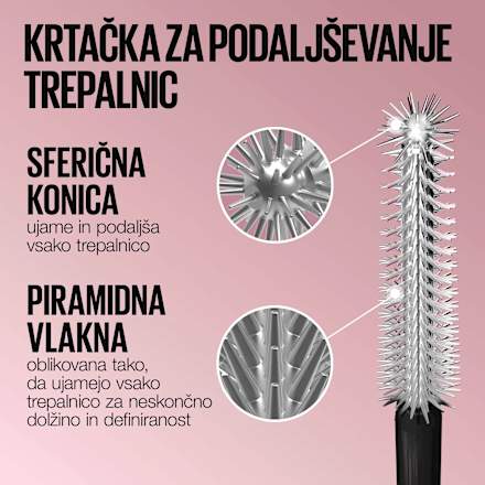 Maskara Lash Sensational Sky Tubes, 801 Very Black MAYBELLINE NEW YORK