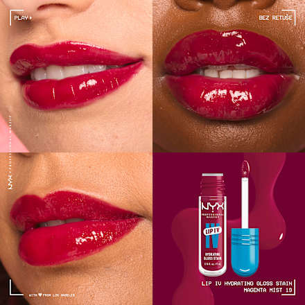 Lesk na pery LIP I.V. Stain - 19 Magenta Mist NYX PROFESSIONAL MAKEUP
