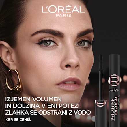 Maskara Paradise Big Deal, Latex Black L'ORÉAL PARiS