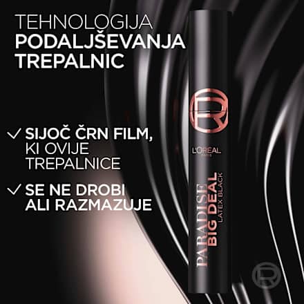 Maskara Paradise Big Deal, Latex Black L'ORÉAL PARiS
