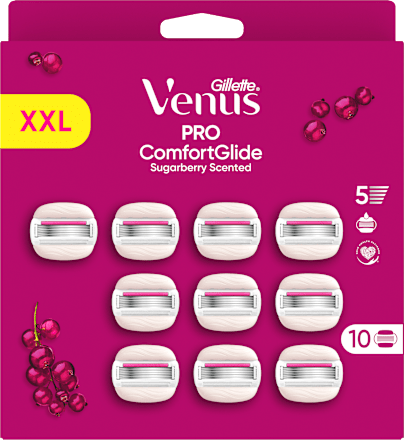 Náhradné holiace hlavice Pro ComfortGlide Sugarberry Gillette Venus