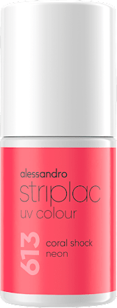 UV gélový lak Striplac 613 CORAL SHOCK NEON alessandro