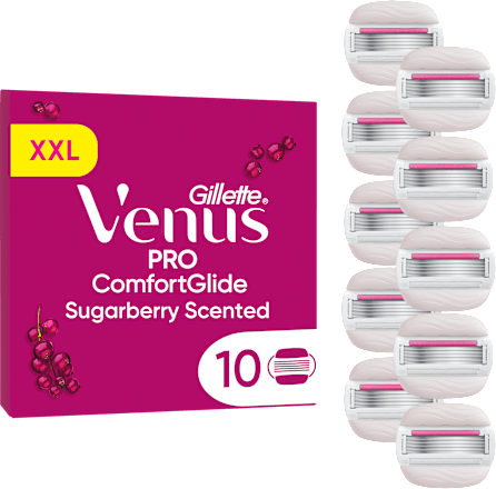 Náhradné holiace hlavice Pro ComfortGlide Sugarberry Gillette Venus