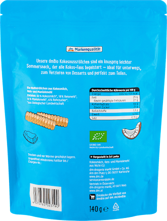 Kokosnussröllchen dmBio
