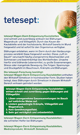 Magen - Darm Entspannung Kautabletten tetesept