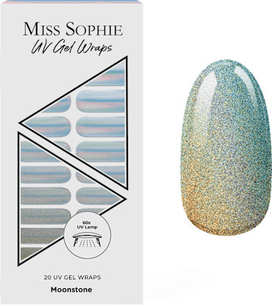 Nálepky na nechty UV Gel Wraps Moonstone MISS SOPHIE
