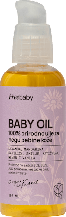 BABY OIL 100% prirodno ulje za svakodnevnu negu bebine i dečije kože Free BABY