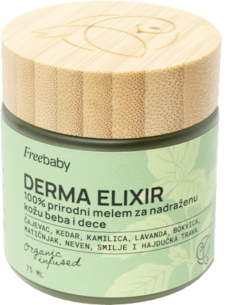DERMA ELIXIR - 100% prirodni melem za nadraženu kožu beba i dece Free BABY