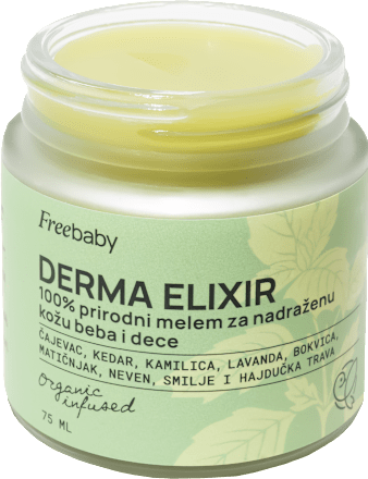 DERMA ELIXIR - 100% prirodni melem za nadraženu kožu beba i dece Free BABY
