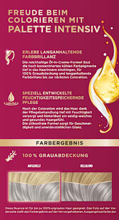 Haarfarbe U71 Kühles Silbergrau Palette