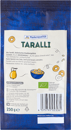 Chrumkavé pečivo Taralli dmBio