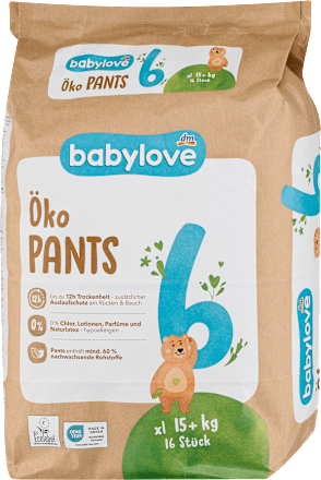 Pannolini a mutandina misura 6 xl (15+ kg) babylove