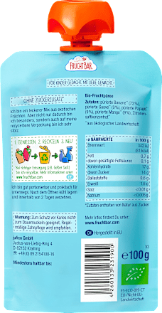 Quetschie Guave Papaya Mango Banane ab 6 Monaten FruchtBar