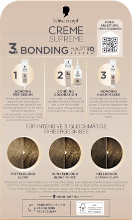 Dauerhafte Coloration Creme Supreme - Nr. 7-0 Natürliches Dunkelblond Schwarzkopf CREME SUPREME