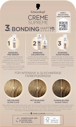 Dauerhafte Coloration Creme Supreme - Nr. 8-0 Natürliches Blond Schwarzkopf CREME SUPREME