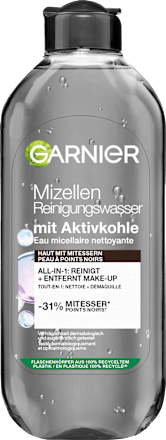 Mizellen Reinigungswasser All-in-1 mit Aktivkohle Garnier Skin Active